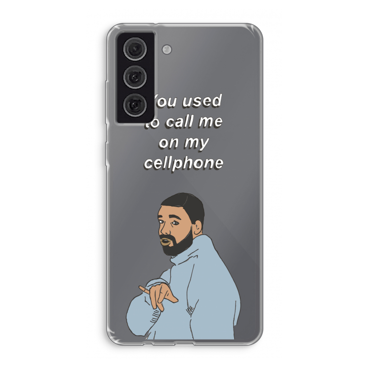 Hotline bling: Samsung Galaxy S21 FE Transparant Hoesje
