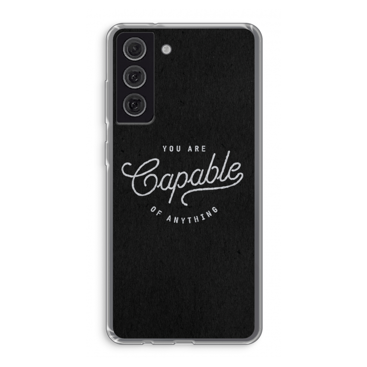 Capable: Samsung Galaxy S21 FE Transparant Hoesje