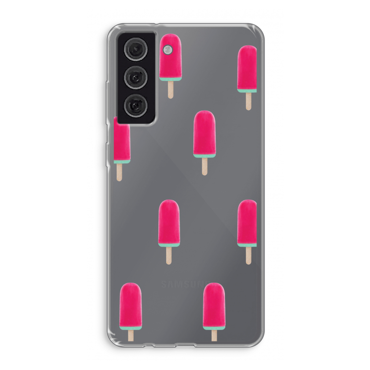 Waterijsje: Samsung Galaxy S21 FE Transparant Hoesje