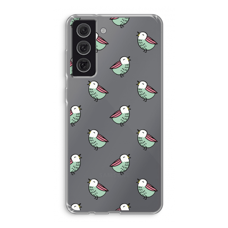 Vogeltjes: Samsung Galaxy S21 FE Transparant Hoesje