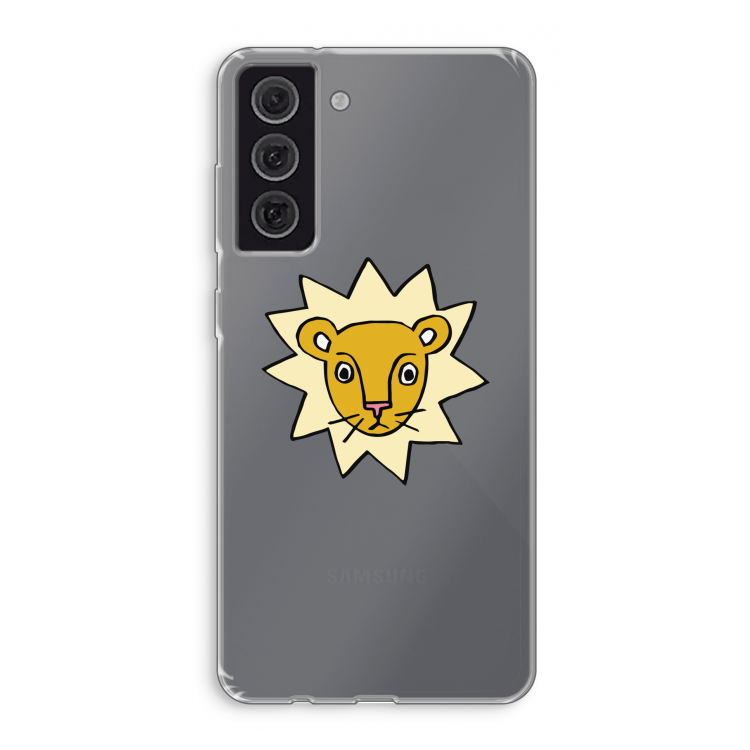 Kleine leeuw: Samsung Galaxy S21 FE Transparant Hoesje