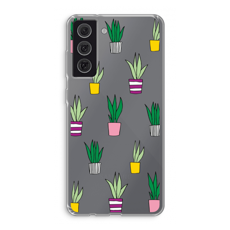 Sanseveria: Samsung Galaxy S21 FE Transparant Hoesje