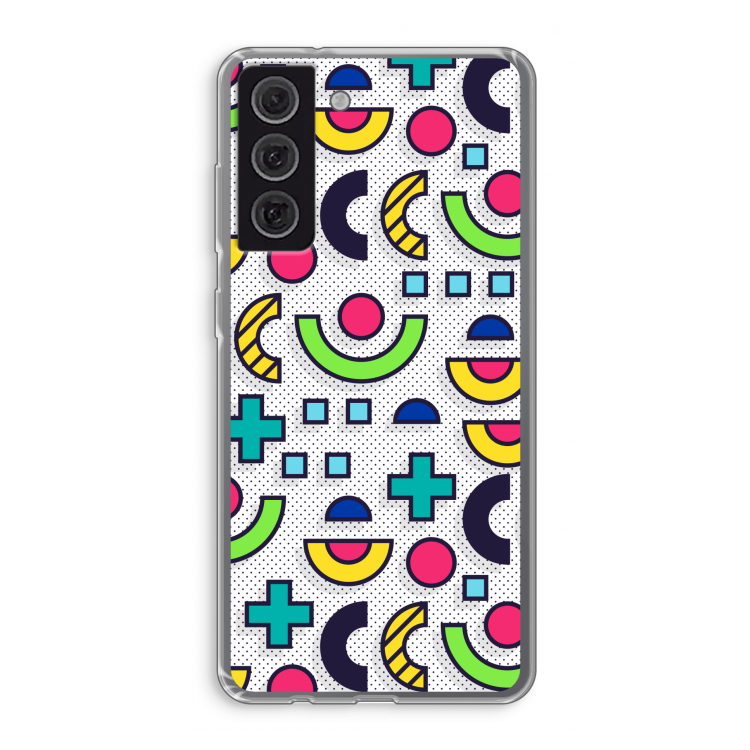 8-bit N°6: Samsung Galaxy S21 FE Transparant Hoesje