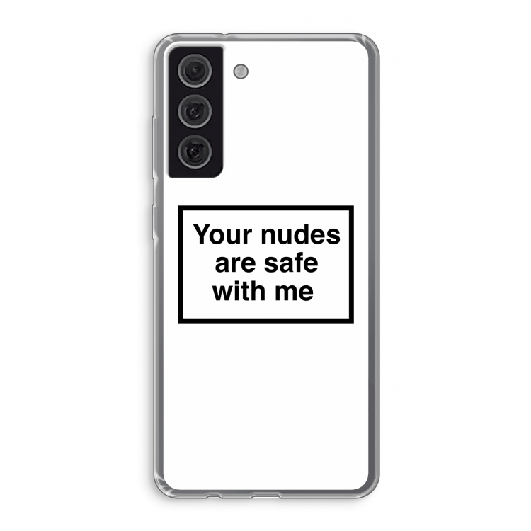 Safe with me: Samsung Galaxy S21 FE Transparant Hoesje