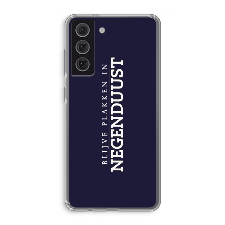 Blijve plakken in Negenduust: Samsung Galaxy S21 FE Transparant Hoesje