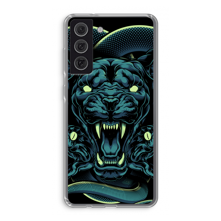 Cougar and Vipers: Samsung Galaxy S21 FE Transparant Hoesje