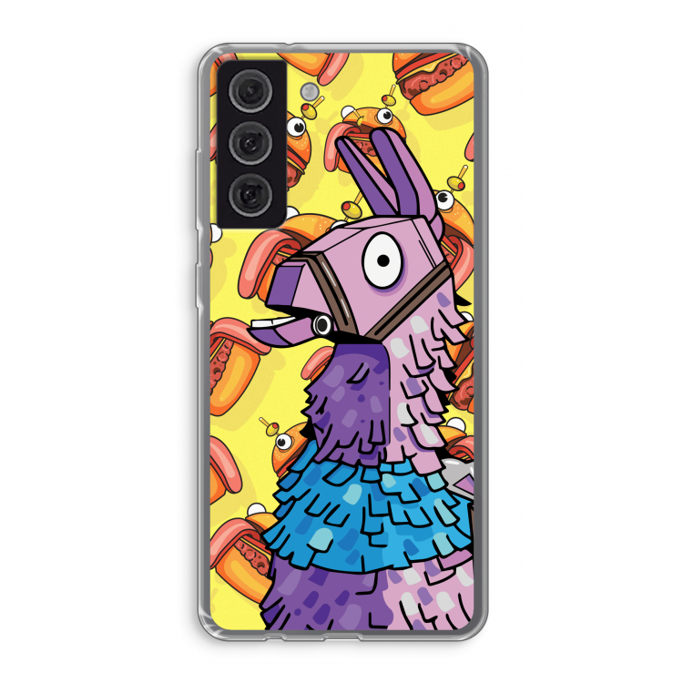Loot Burger: Samsung Galaxy S21 FE Transparant Hoesje
