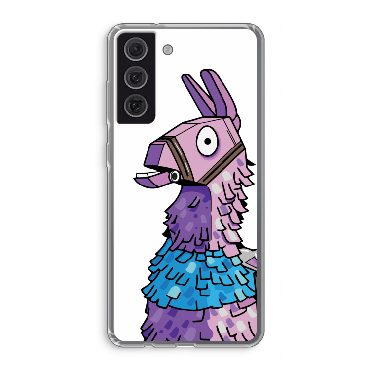 Lama: Samsung Galaxy S21 FE Transparant Hoesje