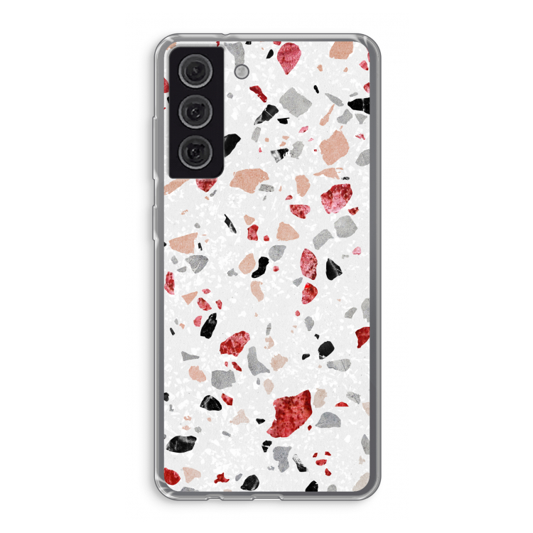 Terrazzo N°12: Samsung Galaxy S21 FE Transparant Hoesje