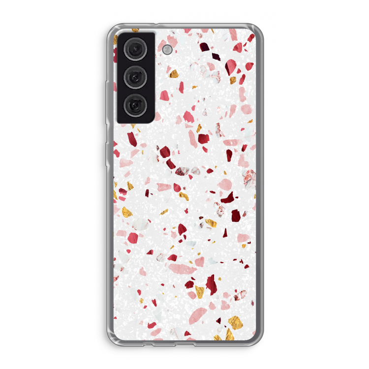 Terrazzo N°9: Samsung Galaxy S21 FE Transparant Hoesje
