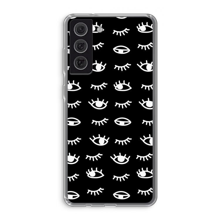 Eye pattern #3: Samsung Galaxy S21 FE Transparant Hoesje