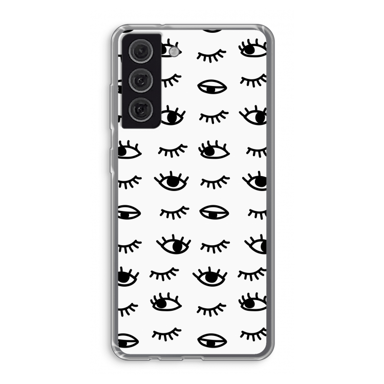 Eye pattern #2: Samsung Galaxy S21 FE Transparant Hoesje