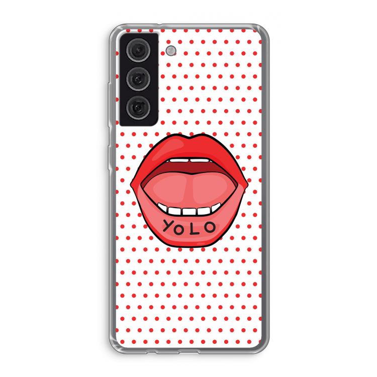 Yolo Denise: Samsung Galaxy S21 FE Transparant Hoesje
