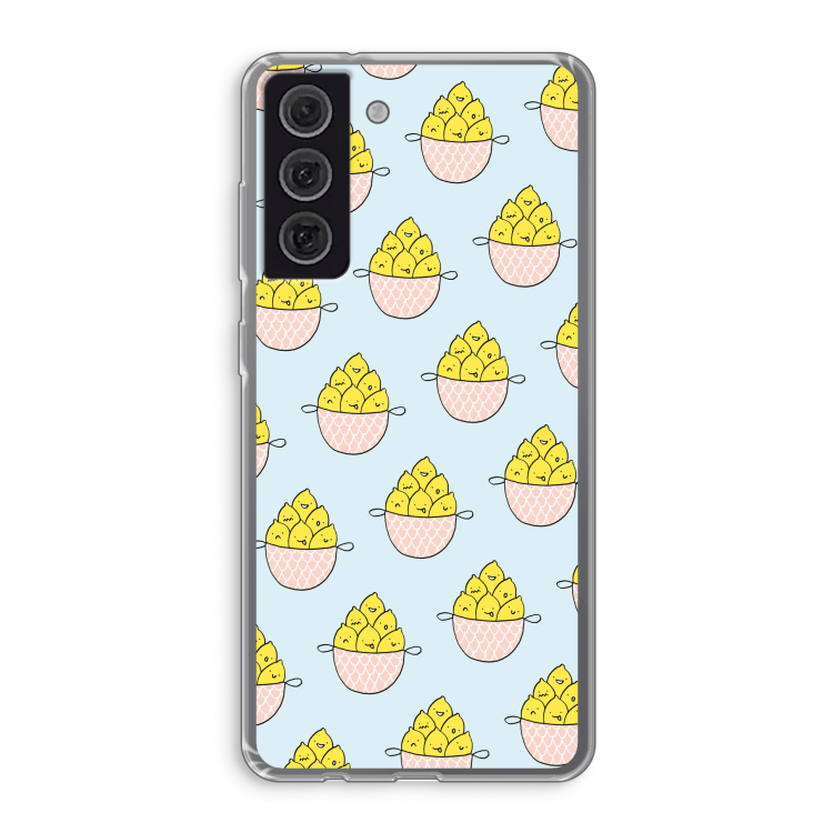 Citroenen: Samsung Galaxy S21 FE Transparant Hoesje