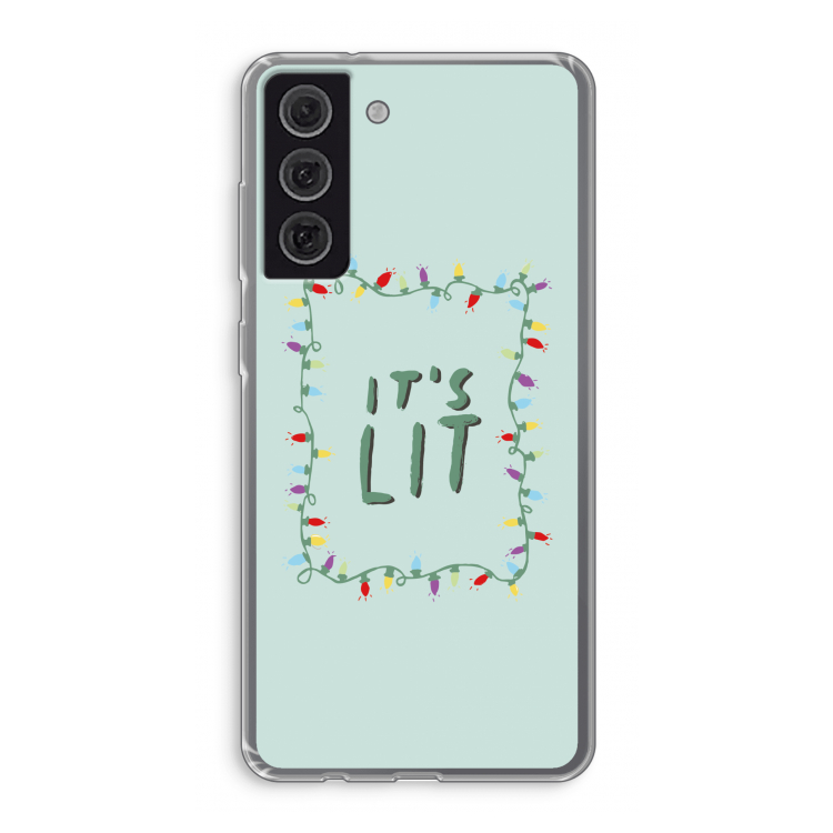 It's Lit: Samsung Galaxy S21 FE Transparant Hoesje