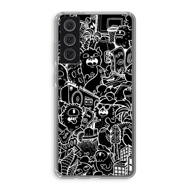 Vexx Black City : Samsung Galaxy S21 FE Transparant Hoesje