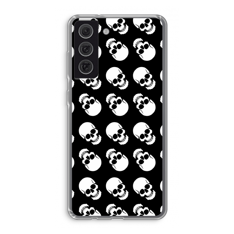 Musketon Skulls: Samsung Galaxy S21 FE Transparant Hoesje