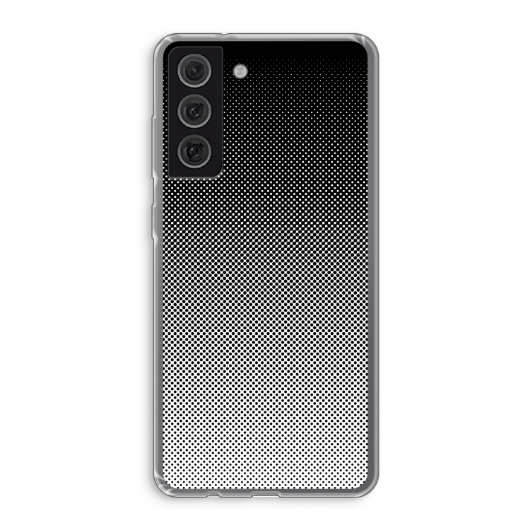 Musketon Halftone: Samsung Galaxy S21 FE Transparant Hoesje