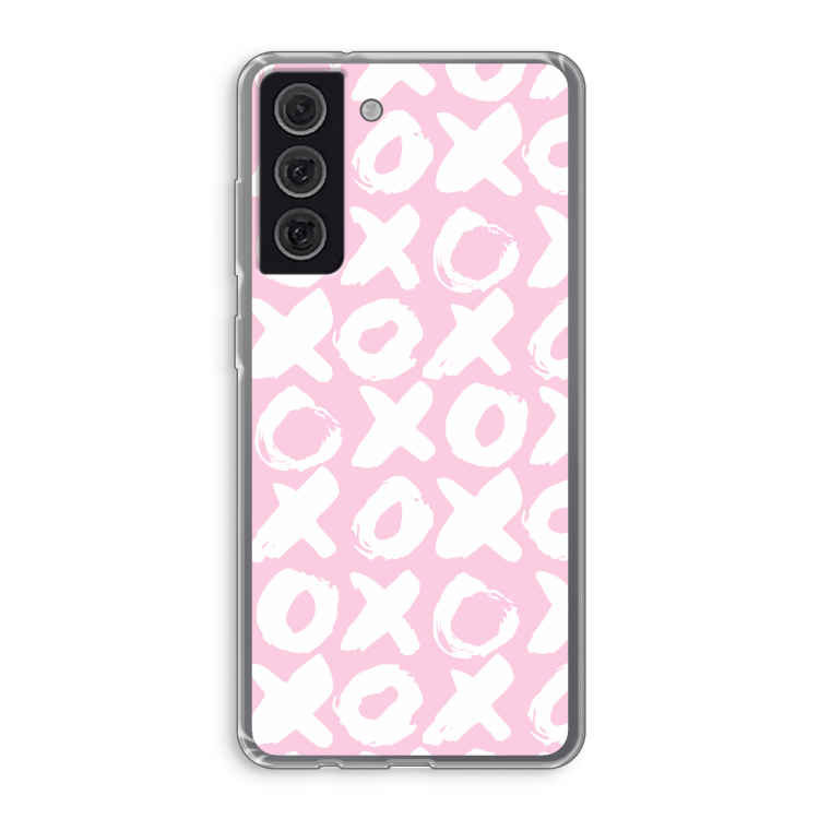 XOXO: Samsung Galaxy S21 FE Transparant Hoesje