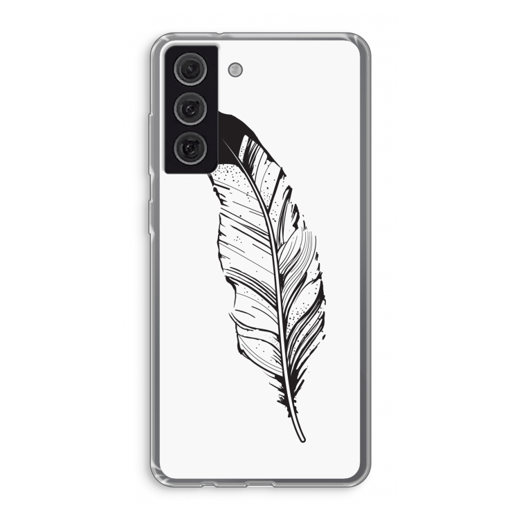 Pluim: Samsung Galaxy S21 FE Transparant Hoesje