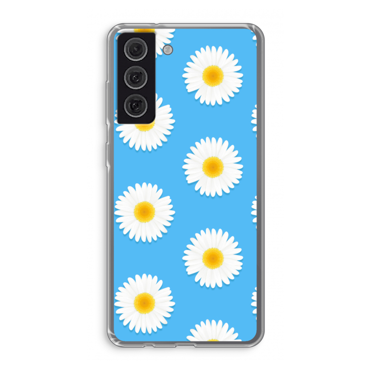 Margrietjes: Samsung Galaxy S21 FE Transparant Hoesje