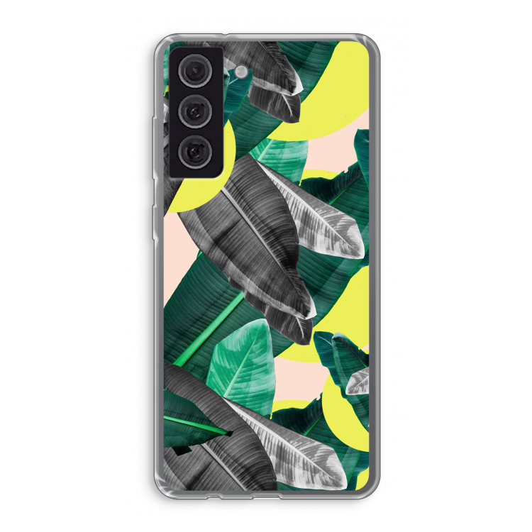 Fantasie jungle: Samsung Galaxy S21 FE Transparant Hoesje