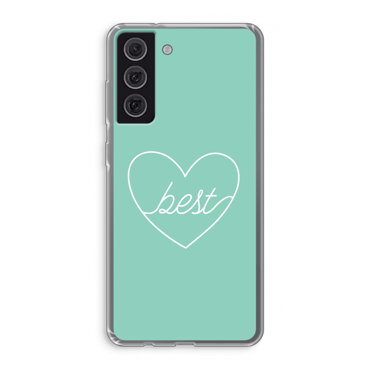 Best heart pastel: Samsung Galaxy S21 FE Transparant Hoesje