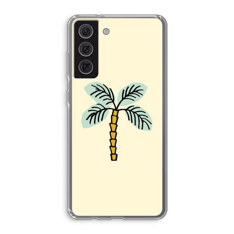 Palmboom: Samsung Galaxy S21 FE Transparant Hoesje