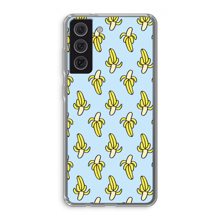 Bananas: Samsung Galaxy S21 FE Transparant Hoesje