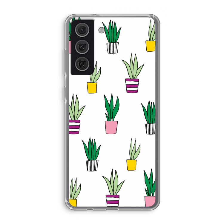 Sanseveria: Samsung Galaxy S21 FE Transparant Hoesje