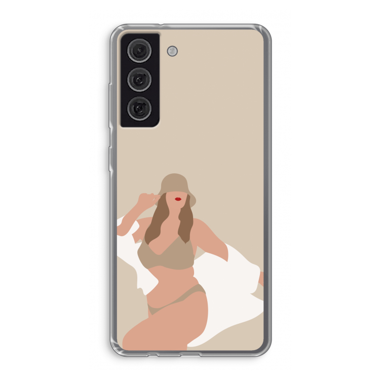 One of a kind: Samsung Galaxy S21 FE Transparant Hoesje