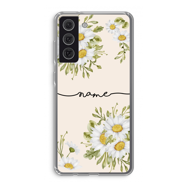 Daisies: Samsung Galaxy S21 FE Transparant Hoesje