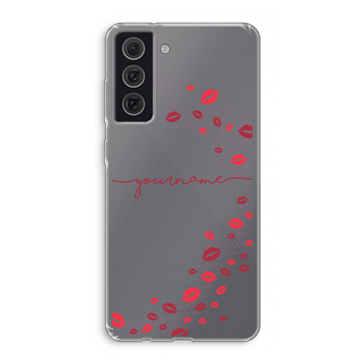 Kusjes: Samsung Galaxy S21 FE Transparant Hoesje
