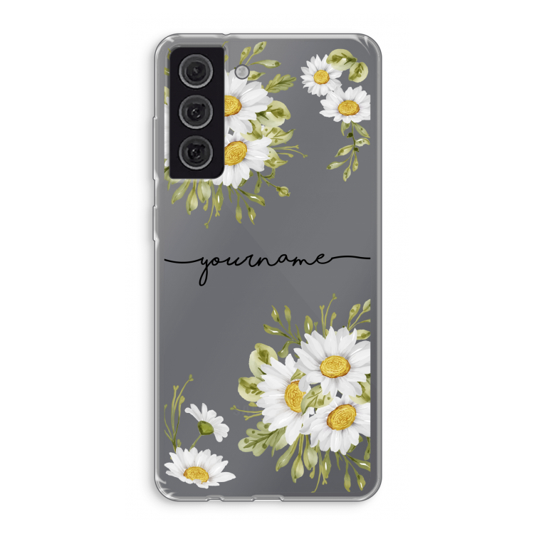 Daisies: Samsung Galaxy S21 FE Transparant Hoesje