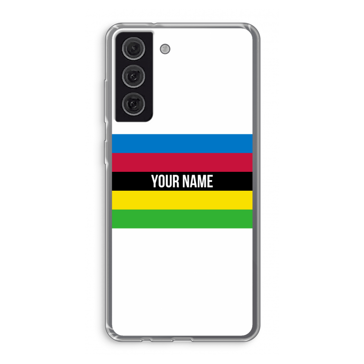 WK Wielrennen: Samsung Galaxy S21 FE Transparant Hoesje