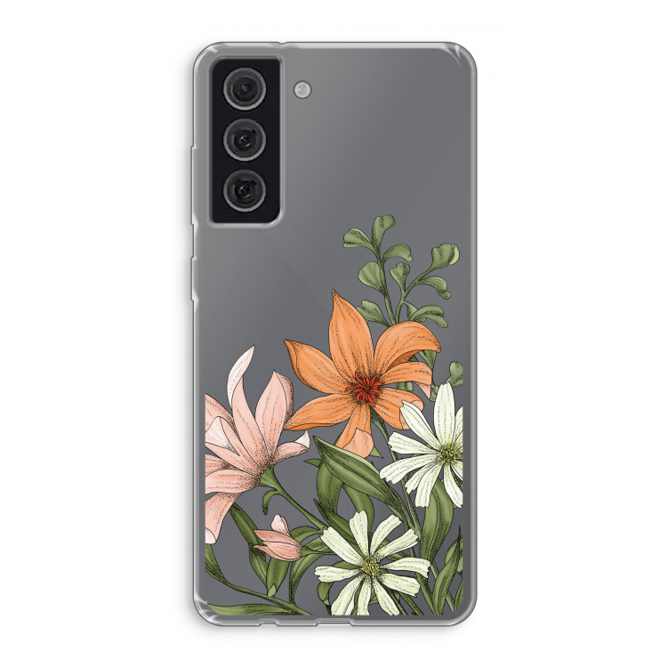 Floral bouquet: Samsung Galaxy S21 FE Transparant Hoesje