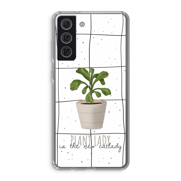 Kamerplant op vensterruit: Samsung Galaxy S21 FE Transparant Hoesje