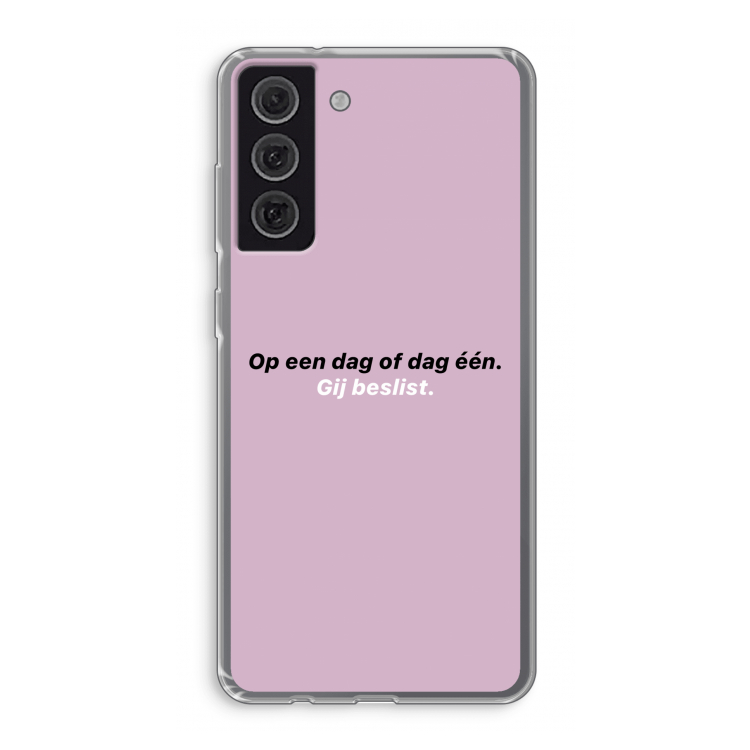 gij beslist: Samsung Galaxy S21 FE Transparant Hoesje