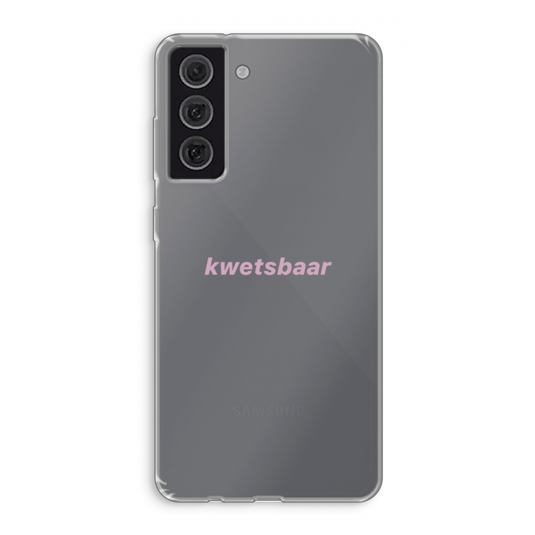 kwetsbaar: Samsung Galaxy S21 FE Transparant Hoesje