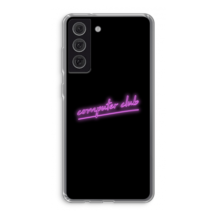 Vice Black: Samsung Galaxy S21 FE Transparant Hoesje