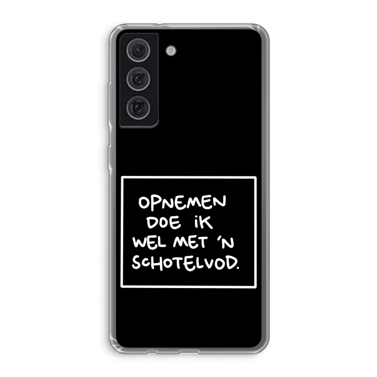 Schotelvod: Samsung Galaxy S21 FE Transparant Hoesje
