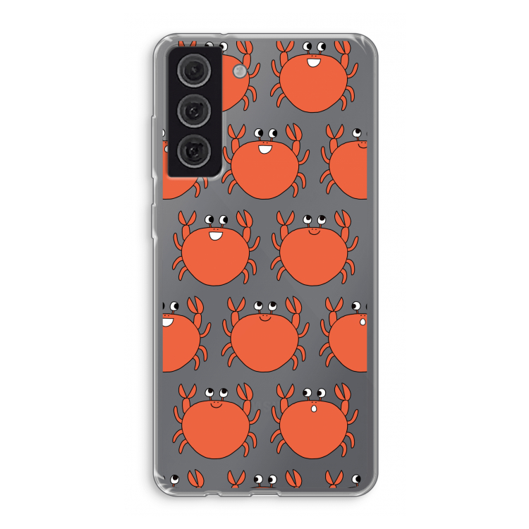 Krab: Samsung Galaxy S21 FE Transparant Hoesje