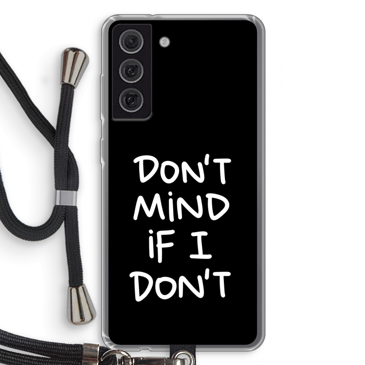 Don't Mind: Samsung Galaxy S21 FE Transparant Hoesje met koord