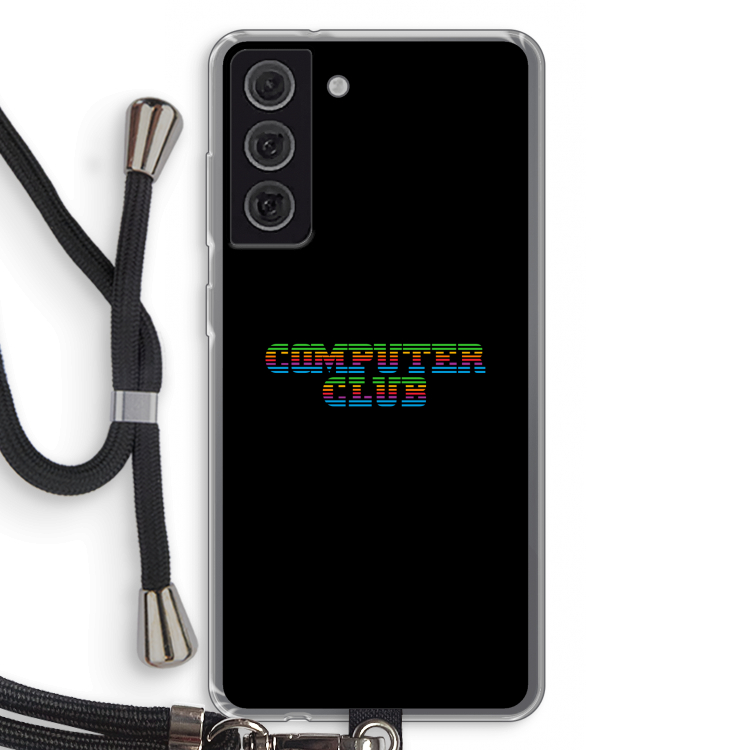 Retro: Samsung Galaxy S21 FE Transparant Hoesje met koord