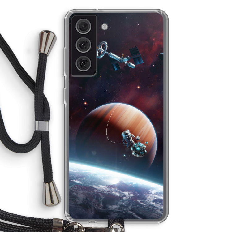 Examiner: Samsung Galaxy S21 FE Transparant Hoesje met koord