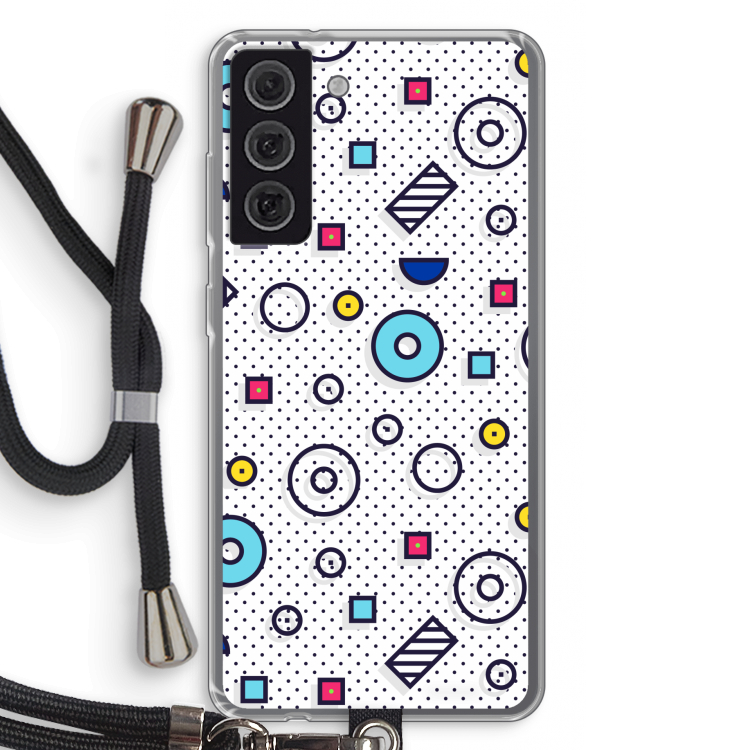 8-bit N°9: Samsung Galaxy S21 FE Transparant Hoesje met koord
