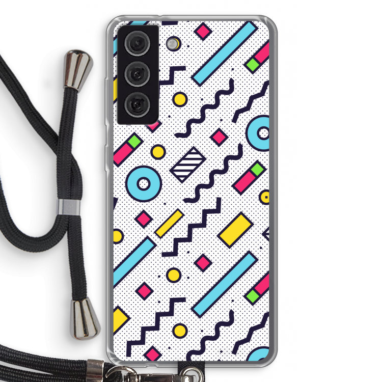 8-bit N°8: Samsung Galaxy S21 FE Transparant Hoesje met koord