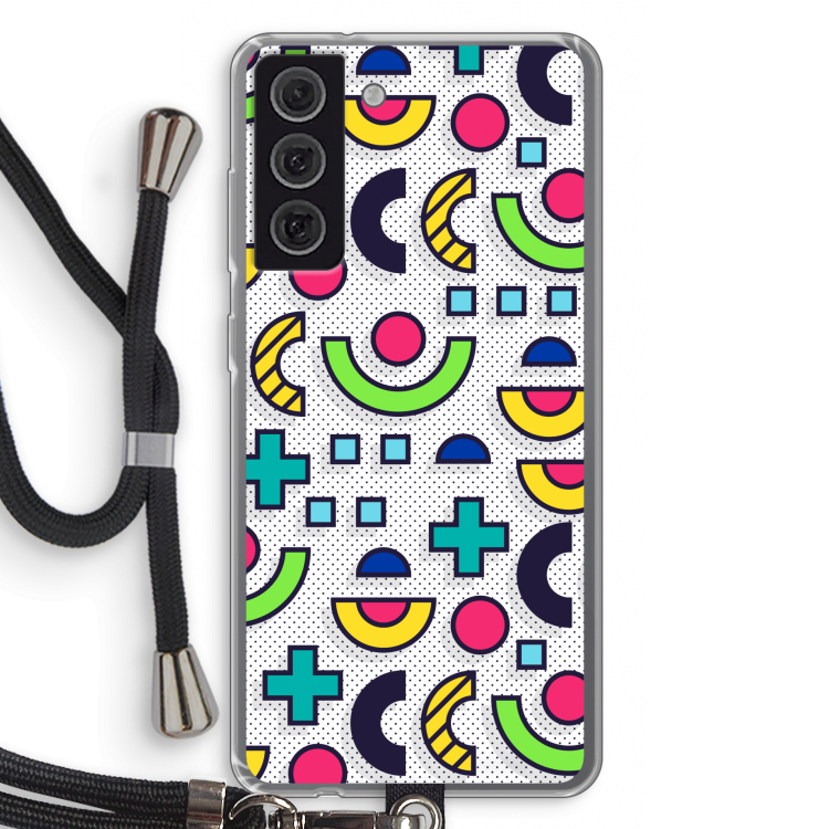 8-bit N°6: Samsung Galaxy S21 FE Transparant Hoesje met koord