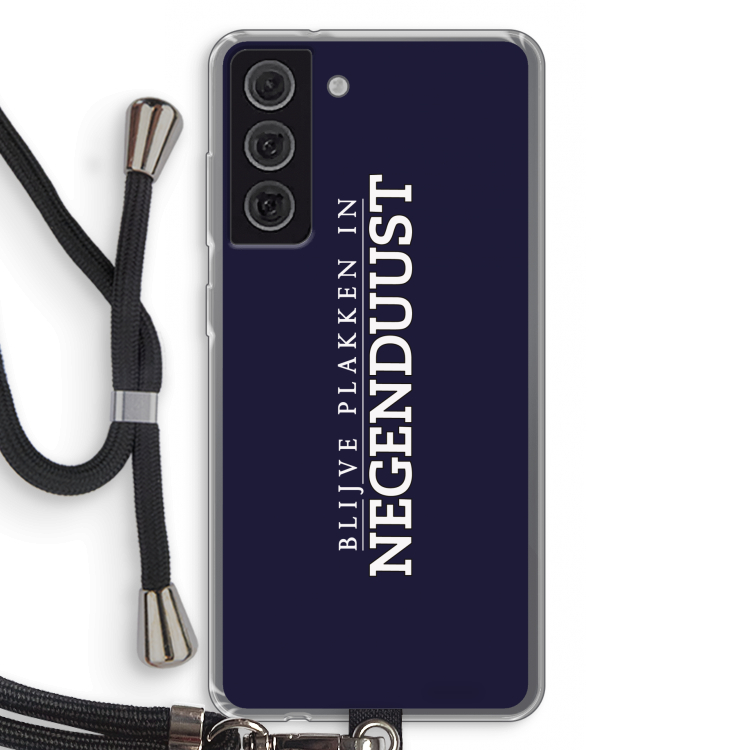 Blijve plakken in Negenduust: Samsung Galaxy S21 FE Transparant Hoesje met koord