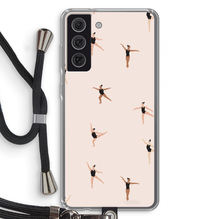 Dancing #1: Samsung Galaxy S21 FE Transparant Hoesje met koord